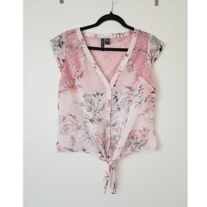 Full Tilt Sheer Floral Top